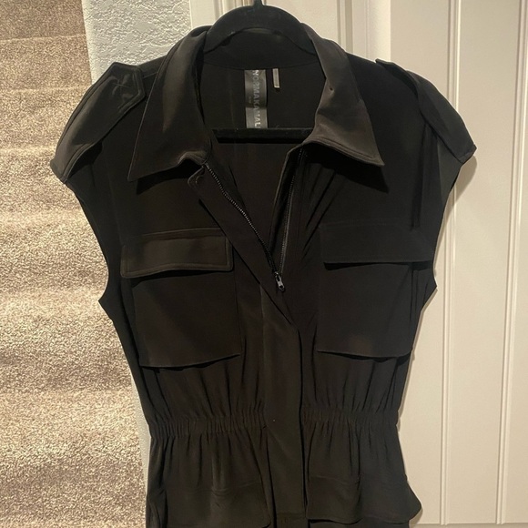 Norma Kamali sleeveless cargo jumpsuit black - Picture 5 of 9